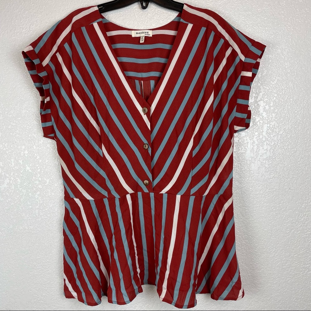 Monteau burnt orange top